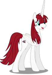 Size: 3479x5000 | Tagged: safe, artist:dashiesparkle, oc, oc only, oc:fausticorn, alicorn, pony, .svg available, absurd resolution, cutie mark, simple background, smiling, solo, transparent background, vector