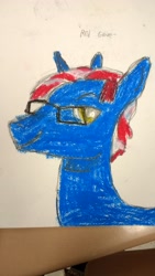 Size: 2340x4160 | Tagged: safe, artist:bronyairman2552, oc, oc only, pony, unicorn, drawing, solo, traditional art