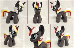 Size: 2479x1613 | Tagged: safe, artist:burgunzik, oc, oc only, oc:velvet remedy, pony, unicorn, fallout equestria, fanfic, female, horn, irl, mare, photo, plushie, solo