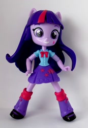 Size: 869x1258 | Tagged: safe, artist:whatthehell!?, twilight sparkle, equestria girls, boots, clothes, doll, equestria girls minis, irl, merchandise, photo, shoes, toy