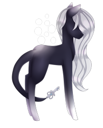 Size: 1612x2000 | Tagged: safe, artist:bonniebatman, oc, oc only, earth pony, pony, augmented tail, simple background, solo, transparent background