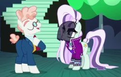 Size: 544x347 | Tagged: safe, screencap, coloratura, svengallop, pony, the mane attraction, countess coloratura