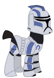 Size: 497x722 | Tagged: safe, artist:ripped-ntripps, pony, clone, clone trooper, clone wars, ponified, simple background, solo, star wars, transparent background