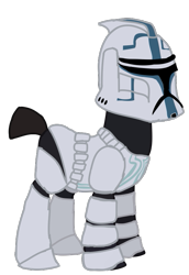 Size: 497x722 | Tagged: safe, artist:ripped-ntripps, pony, clone, clone trooper, clone wars, ponified, simple background, solo, star wars, transparent background