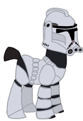 Size: 497x722 | Tagged: safe, artist:ripped-ntripps, pony, armor, clone, clone trooper, clone wars, ponified, simple background, solo, star wars, transparent background
