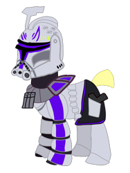 Size: 768x1024 | Tagged: safe, artist:ripped-ntripps, pony, armor, clone, clone trooper, clone wars, ponified, simple background, solo, star wars, transparent background