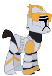 Size: 497x722 | Tagged: safe, artist:ripped-ntripps, pony, armor, clone, clone trooper, clone wars, commander cody, ponified, simple background, solo, star wars, transparent background