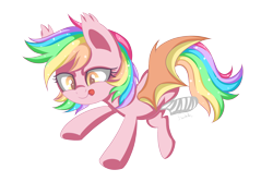 Size: 3000x2000 | Tagged: safe, artist:faudal, oc, oc only, oc:paper stars, bat pony, pony, amputee, bandage, ear fluff, female, mare, stump, tongue out, underhoof