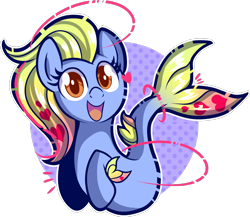 Size: 1000x867 | Tagged: safe, artist:xwhitedreamsx, oc, oc only, merpony, female, mare, smiling, solo