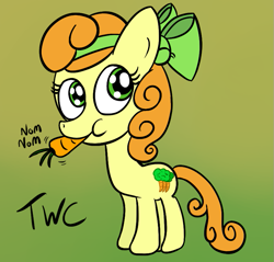 Size: 795x760 | Tagged: safe, artist:tellywebcartoons, carrot top, golden harvest, 30 minute art challenge, female, filly, solo