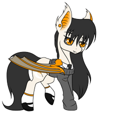 Size: 2000x1839 | Tagged: safe, artist:asklevee, oc, oc only, bat pony, pony, clothes, commission, ear fluff, shoes, solo, sweater