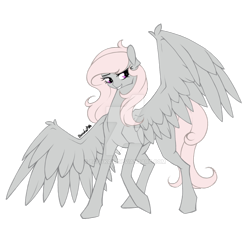 Size: 1024x1024 | Tagged: safe, artist:basykail, oc, oc only, pegasus, pony, female, mare, simple background, solo, transparent background, watermark