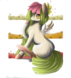 Size: 1100x1200 | Tagged: safe, artist:derpiak012, oc, oc only, oc:melisa, pegasus, pony, female, mare, sitting, solo