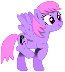 Size: 841x932 | Tagged: safe, artist:toyminator900, oc, oc only, oc:melody notes, pegasus, pony, raised hoof, scrunchy face, simple background, solo, transparent background, wings