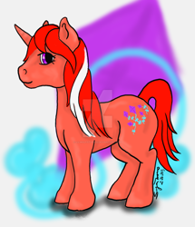 Size: 1024x1192 | Tagged: safe, artist:lilwolfstudios, skyflier, g1, deviantart watermark, obtrusive watermark, solo, watermark