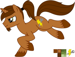 Size: 2147x1621 | Tagged: safe, artist:coppercore, oc, oc only, oc:coppercore, .svg available, facial hair, galloping, goatee, male, ponytail, reference sheet, simple background, solo, stallion, svg, transparent background, unshorn fetlocks, vector