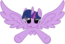 Size: 967x658 | Tagged: safe, artist:coppercore, twilight sparkle, twilight sparkle (alicorn), alicorn, .svg available, adorkable, cute, dork, female, flying, glomp, it's coming right at us, looking at you, mare, simple background, solo, svg, transparent background, vector