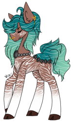 Size: 741x1238 | Tagged: safe, artist:vesiaura, oc, oc only, oc:tamatoa, original species, pond pony, pony, solo