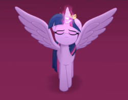 Size: 640x499 | Tagged: safe, screencap, twilight sparkle, twilight sparkle (alicorn), alicorn, pony, my little pony: the movie, adorkable, animated, cropped, cute, dork, female, frown, gif, glowing horn, gritted teeth, jewelry, magic, mare, nervous, pacing, panic, solo, spread wings, tiara, twiabetes, twilighting, walking, wide eyes, wings, worried
