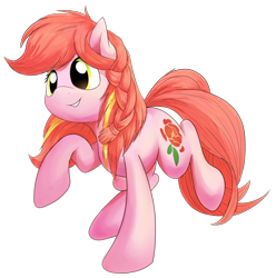 Size: 2376x2399 | Tagged: safe, artist:thesamstudio, derpibooru import, oc, oc only, oc:peony flair, earth pony, pony, background removed, braid, china ponycon, female, mare, mascot, prance and party, simple background, smiling, solo, transparent background