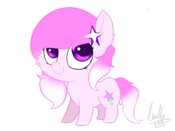 Size: 2732x2048 | Tagged: safe, artist:lav-cavalerie, oc, oc only, oc:stardust, earth pony, pony, chibi, female, high res, mare, simple background, solo, transparent background