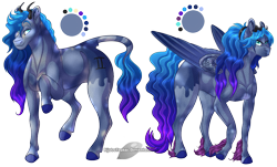 Size: 1500x903 | Tagged: safe, artist:bijutsuyoukai, oc, oc only, pegasus, pony, female, horns, male, offspring, parents:oc x oc, siblings, simple background, transparent background, unshorn fetlocks