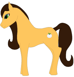 Size: 661x682 | Tagged: safe, artist:katkat-nomad, oc, oc only, offspring, parent:applejack, parent:trouble shoes, parents:troublejack, solo