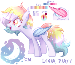 Size: 1040x912 | Tagged: safe, artist:sugaryicecreammlp, derpibooru import, oc, oc:lunar party, bat pony, colored wings, female, mare, reference sheet, simple background, solo, transparent background