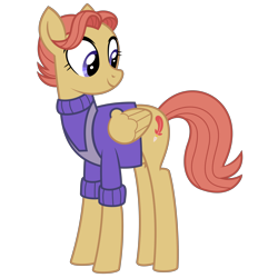 Size: 7000x7000 | Tagged: safe, artist:besttubahorse, amber ink, pegasus, pony, fame and misfortune, absurd resolution, bookseller, clothes, female, mare, simple background, solo, sweater, transparent background, vector