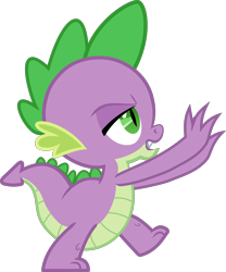 Size: 1932x2321 | Tagged: safe, artist:frownfactory, spike, dragon, once upon a zeppelin, .svg available, male, simple background, solo, svg, transparent background, vector