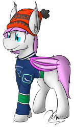 Size: 1314x2273 | Tagged: safe, artist:kamithepony, oc, oc only, bat pony, bat pony oc, beanie, clothes, hat, solo