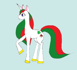 Size: 550x501 | Tagged: safe, artist:greenhorngal, gusty, pony, unicorn, g1, female, horseshoes, mare, solo