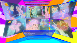 Size: 1152x648 | Tagged: safe, derpibooru import, edit, edited screencap, screencap, cozy glow, gallus, ocellus, sandbar, silverstream, smolder, yona, changedling, changeling, classical hippogriff, dragon, griffon, hippogriff, pegasus, pony, yak, school raze, avengers: infinity war, elements of harmony, female, filly, future elements of harmony, generosity, honesty, kindness, laughing, loyalty, magic, redemption, screens, student six, sunset, thanos