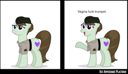 Size: 960x552 | Tagged: safe, artist:ethanchang, oc, oc only, oc:cooper, pony, 1st awesome platoon, comic, military, us army, vulgar