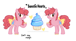 Size: 1024x557 | Tagged: safe, artist:naturaldiisasters, oc, oc only, oc:sweetie hearts, next generation, offspring, parent:big macintosh, parent:sugar belle, parents:sugarmac, watermark