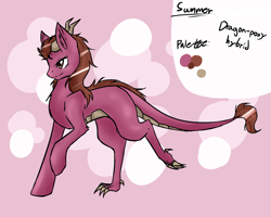 Size: 5000x4000 | Tagged: safe, artist:arceuus, oc, oc only, oc:summer, dragon, hybrid, pony, absurd resolution, horns, solo