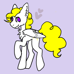 Size: 409x412 | Tagged: safe, artist:skeletonbunnies, surprise, pony, heart, simple background, solo