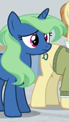 Size: 429x760 | Tagged: safe, derpibooru import, screencap, alpha beta, flowerescent, pony, unicorn, friendship university, background pony, cropped, female, las pegasus resident, male, mare, solo focus, stallion