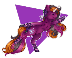 Size: 4473x3593 | Tagged: safe, artist:jazzerix, oc, oc only, oc:flurry dancer, pony, unicorn, dancing, eyes closed, female, mare, smiling, solo