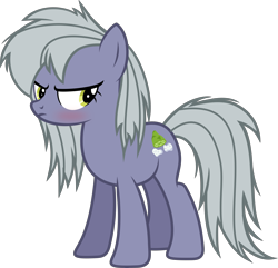 Size: 6000x5776 | Tagged: safe, artist:slb94, limestone pie, pony, absurd resolution, alternate hairstyle, annoyed, blushing, limetsun pie, messy mane, simple background, transparent background, tsundere, vector