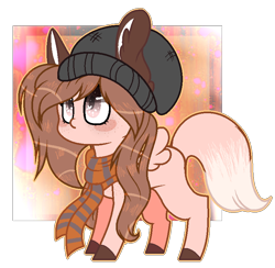 Size: 790x771 | Tagged: safe, artist:winglightyt, oc, oc only, pegasus, pony, beanie, clothes, female, hat, mare, scarf, solo