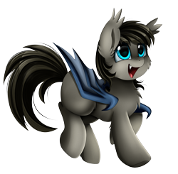 Size: 2459x2406 | Tagged: safe, artist:pridark, oc, oc only, oc:nova, bat pony, pony, bat pony oc, commission, female, fluffy, mare, simple background, solo, transparent background