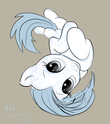 Size: 1068x1202 | Tagged: safe, artist:xbi, oc, oc only, earth pony, pony, looking at you, on back