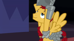 Size: 1250x702 | Tagged: safe, screencap, flash magnus, shadow play, helmet, mane, twilight's castle