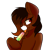 Size: 1000x1000 | Tagged: safe, artist:cancer742, derpibooru import, oc, oc only, oc:java, earth pony, pony, chest fluff, digital art, ear fluff, female, food, freckles, mare, popsicle, red eyes, simple background, tongue out, transparent background, ych result