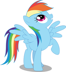 Size: 854x936 | Tagged: safe, artist:dashiesparkle, derpibooru import, rainbow dash, pegasus, pony, friendship is magic, .svg available, looking up, raised hoof, simple background, solo, transparent background, vector