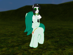 Size: 1024x768 | Tagged: safe, derpibooru import, screencap, oc, oc:emerald jewel, oc:joyride, earth pony, pony, amulet, child, colt, colt quest, concerned, doll, femboy, foal, game, hair over one eye, jewelry, male, screenshots, second life, solo, toy, worried