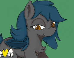 Size: 800x625 | Tagged: safe, artist:treekickerdraws, oc, oc only, oc:speck, bat pony, bat pony oc, lidded eyes, solo