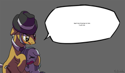 Size: 1000x588 | Tagged: safe, artist:foudubulbe, igneous rock pie, marble pie, earth pony, pony, blushing, comforting, crying, cute, dialogue, father and child, father and daughter, female, filly, hat, male, parent and child, sad, sadorable, speech bubble
