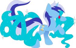 Size: 4104x2579 | Tagged: safe, artist:anonymousnekodos, minuette, pony, high res, lineless, minimalist, modern art, solo, tongue out